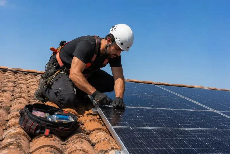 Maintenance et monitoring de panneaux solaires au Frêche